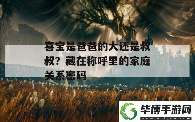 喜宝是爸爸的大还是叔叔